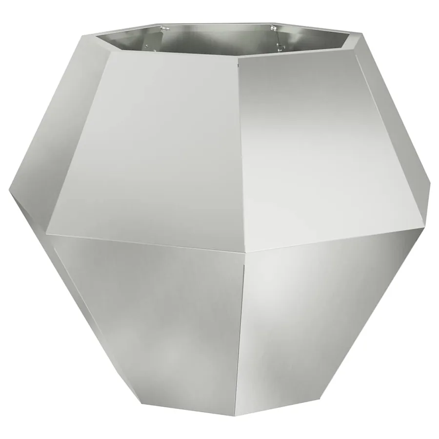 Jardinière 2 pc Argent 75 x 75 x 60 cm Acier galvanisé - 5