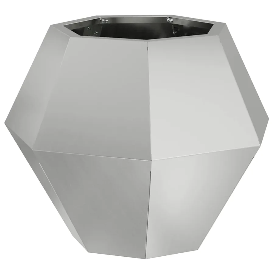 Jardinière 2 pc Argent 50 x 50 x 40 cm Acier galvanisé - 5