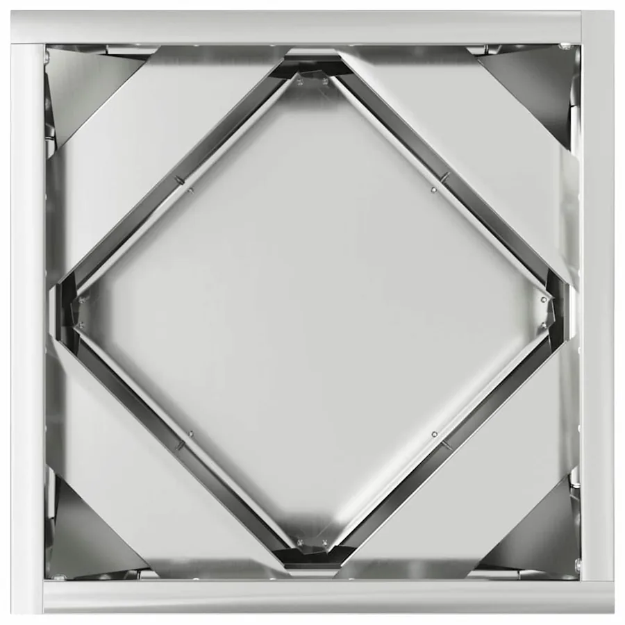 Jardinière 2 pc Argent 30 x 30 x 30 cm Acier galvanisé - 7