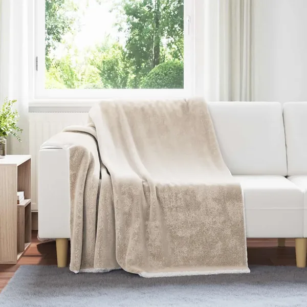 Jeté Beige 150 x 200 cm Toison