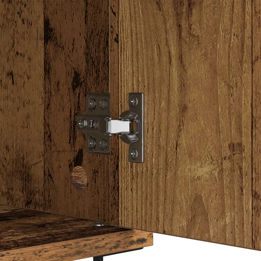 Buffet Bois Ancien 60 x 35 x 70 cm Bois d'ingénierie et fer - 10