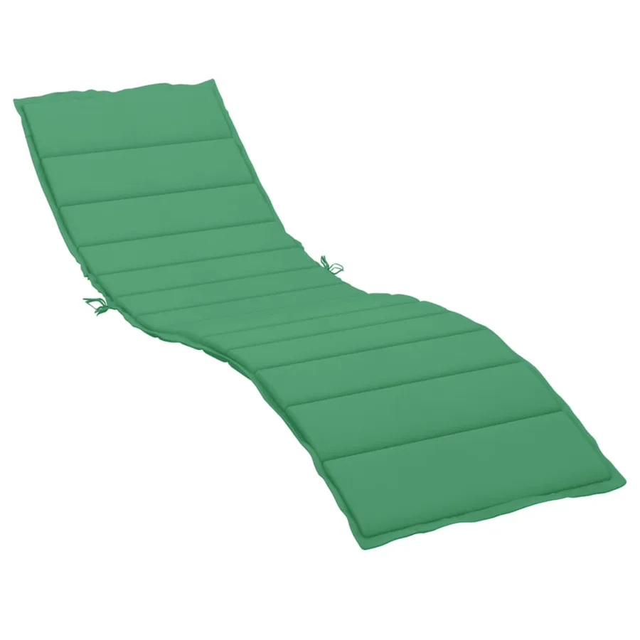 Coussin de chaise longue vert 200x70x3 cm tissu oxford - 2