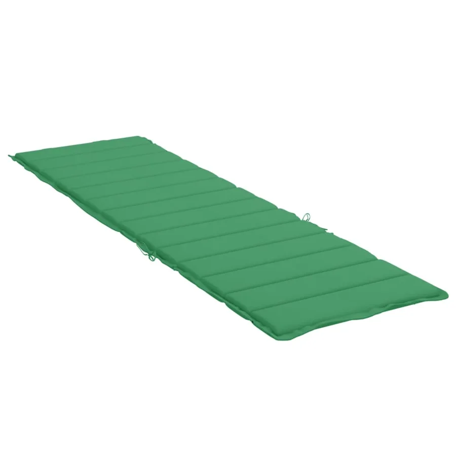 Coussin de chaise longue vert 200x70x3 cm tissu oxford - 4