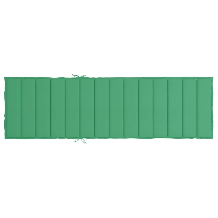Coussin de chaise longue vert 200x70x3 cm tissu oxford - 5