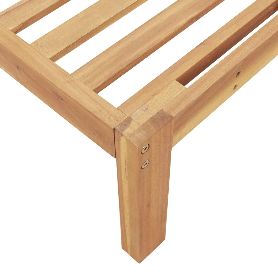 Ensemble de Canapés Uni 3 pcs Anthracite Bois d'Acacia Massif - 14