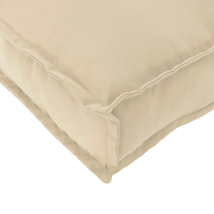 Ensemble de Canapés Uni 4 pcs Beige Bois d'Acacia Massif - 16