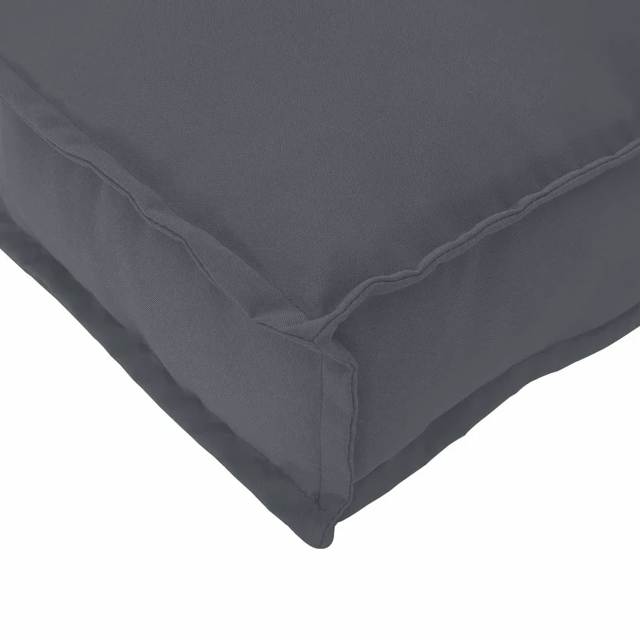 Ensemble de Canapés Uni 5 pcs Anthracite Bois d'Acacia Massif - 16