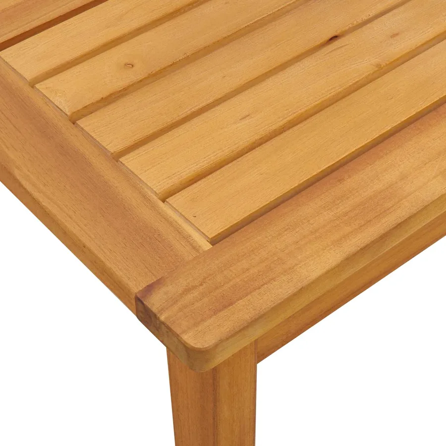 Ensemble de Canapés Uni 3 pcs Beige Bois d'Acacia Massif - 15