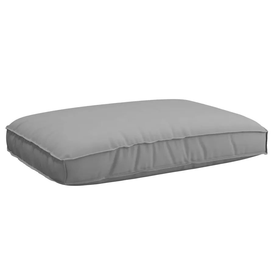 Ensemble de Canapés Uni 4 pcs Gris Bois d'Acacia Massif - 7