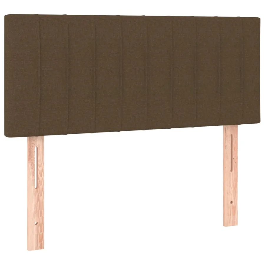 Sommier à lattes de lit avec matelas Marron foncé 100x200 cm - 6