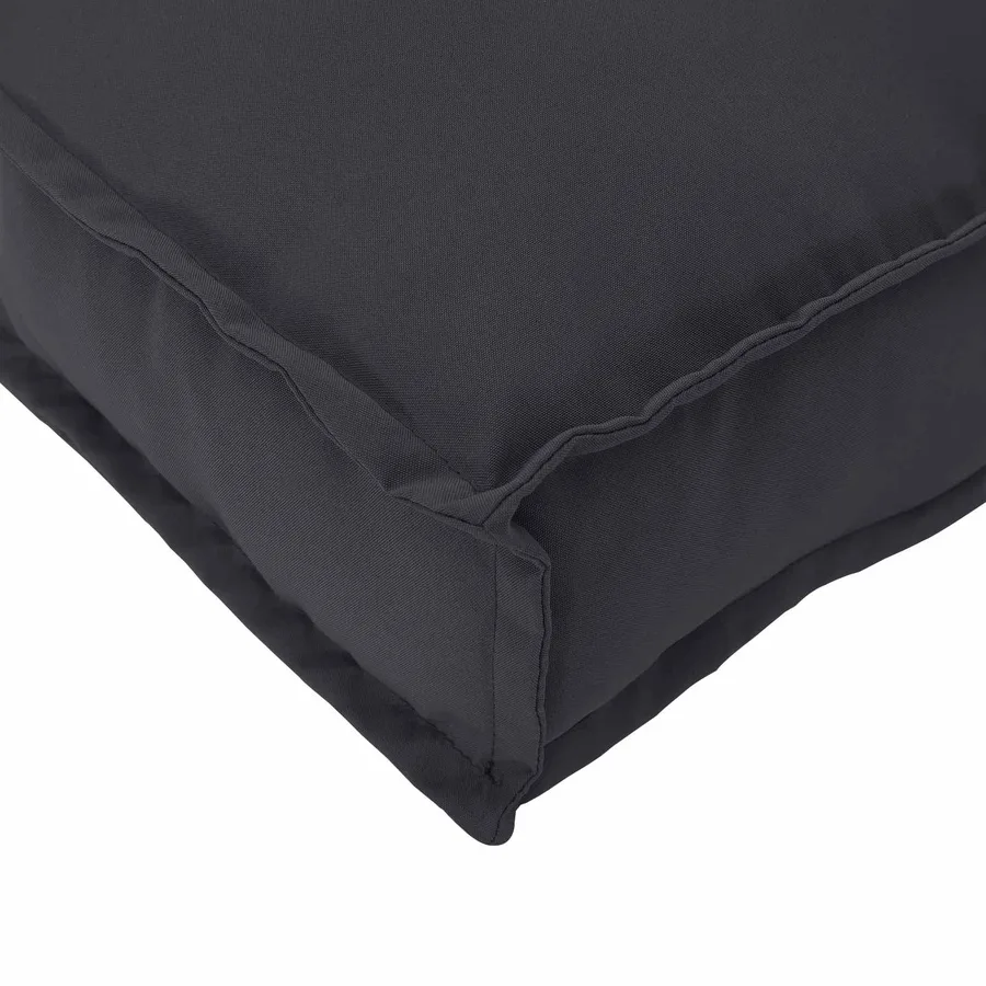 Ensemble de Canapés Noir 133 x 92 x 69 cm Bois d'Acacia Massif - 11