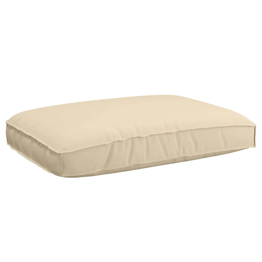 Ensemble de Canapés Uni 6 pcs Beige Bois d'Acacia Massif - 7