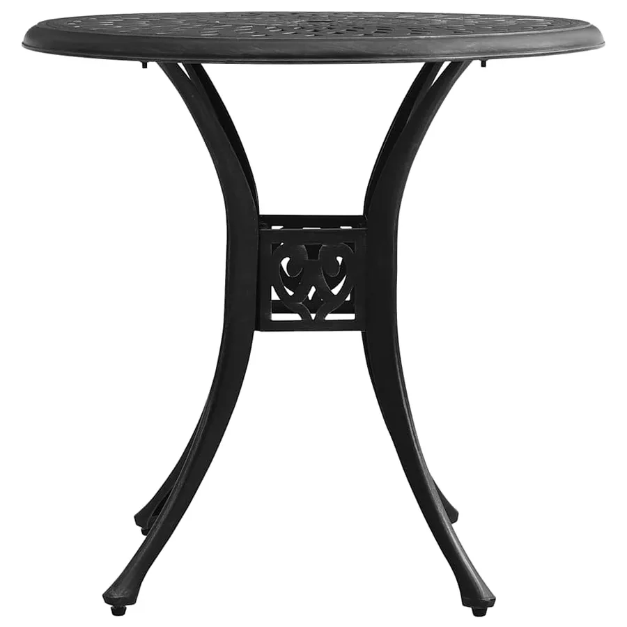 Ensemble de bistro 3 pcs Aluminium coulé Noir - 12