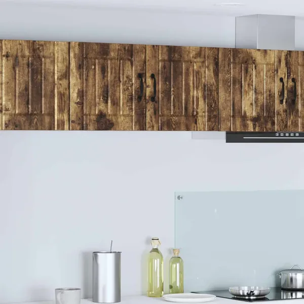 Meuble mural LUCCA Chêne fumé 80 x 31 x 40 cm Bois d'ingénierie