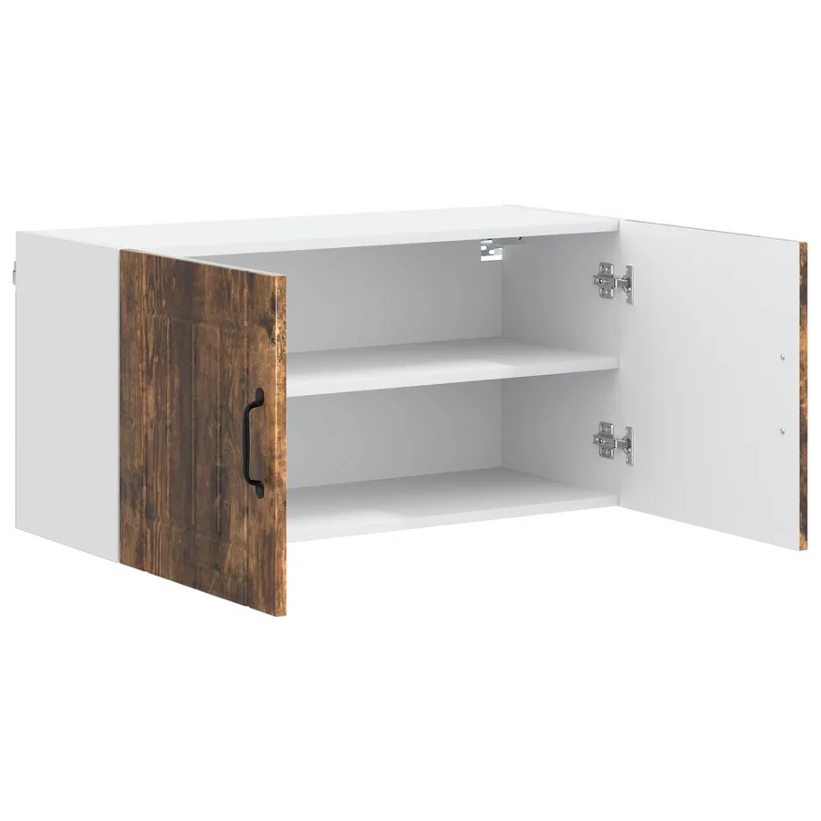 Meuble mural LUCCA Chêne fumé 80 x 31 x 40 cm Bois d'ingénierie - 5