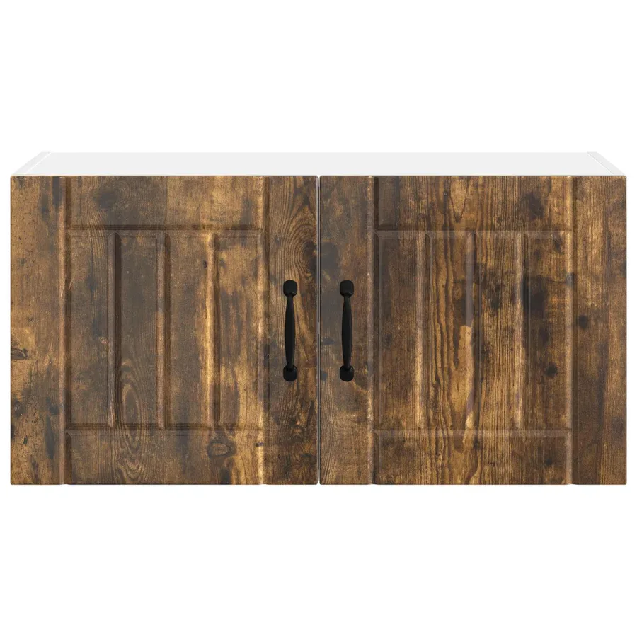 Meuble mural LUCCA Chêne fumé 80 x 31 x 40 cm Bois d'ingénierie - 6