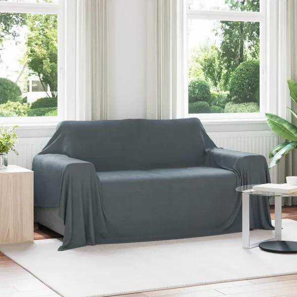 Jeté Gris foncé 280 x 210 cm Toison