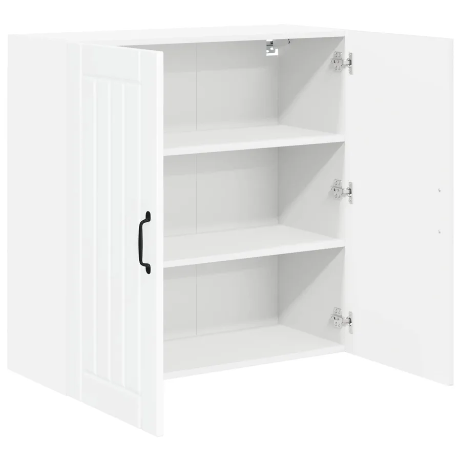 Meuble mural LUCCA Blanc brillant 80 x 31 x 80 cm - 5