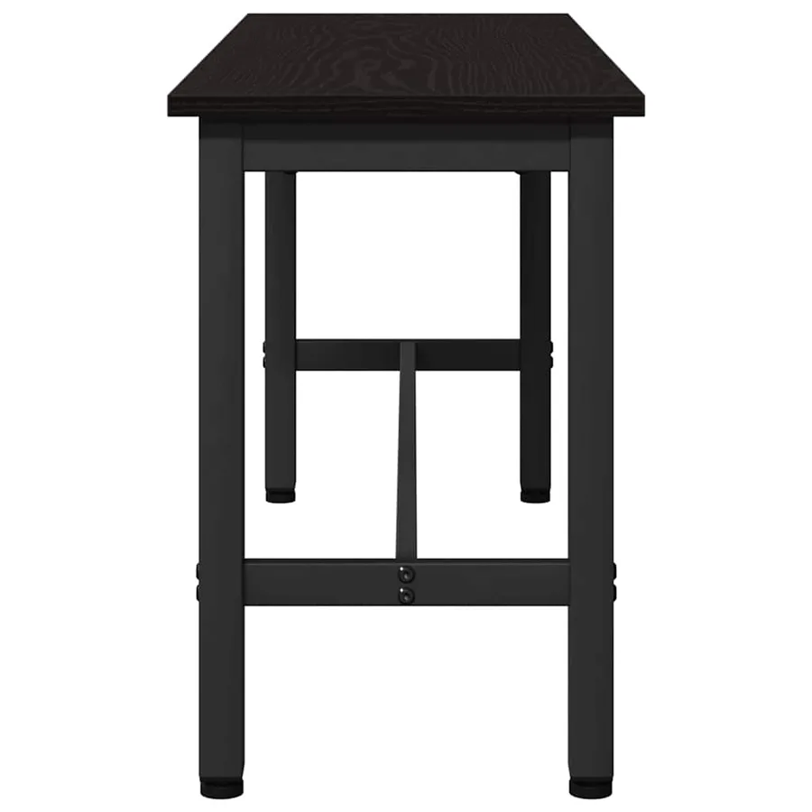 Banc de salle à manger Chêne noir 100 x 32,5 x 48,5 cm - 5
