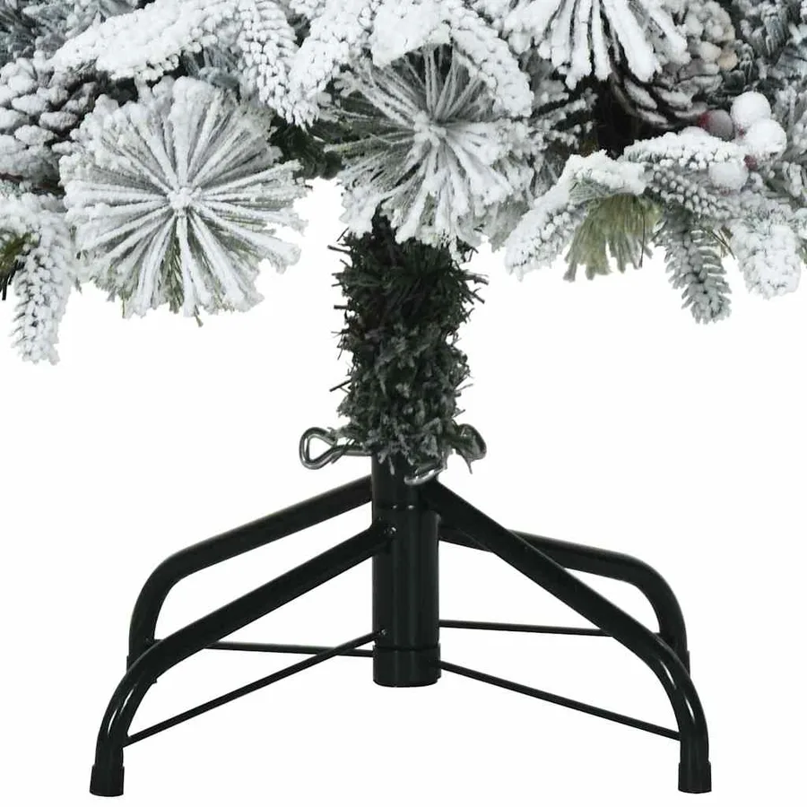 Sapin de Noël Artificiel à Branches Articulées Blanc 150 cm - 15