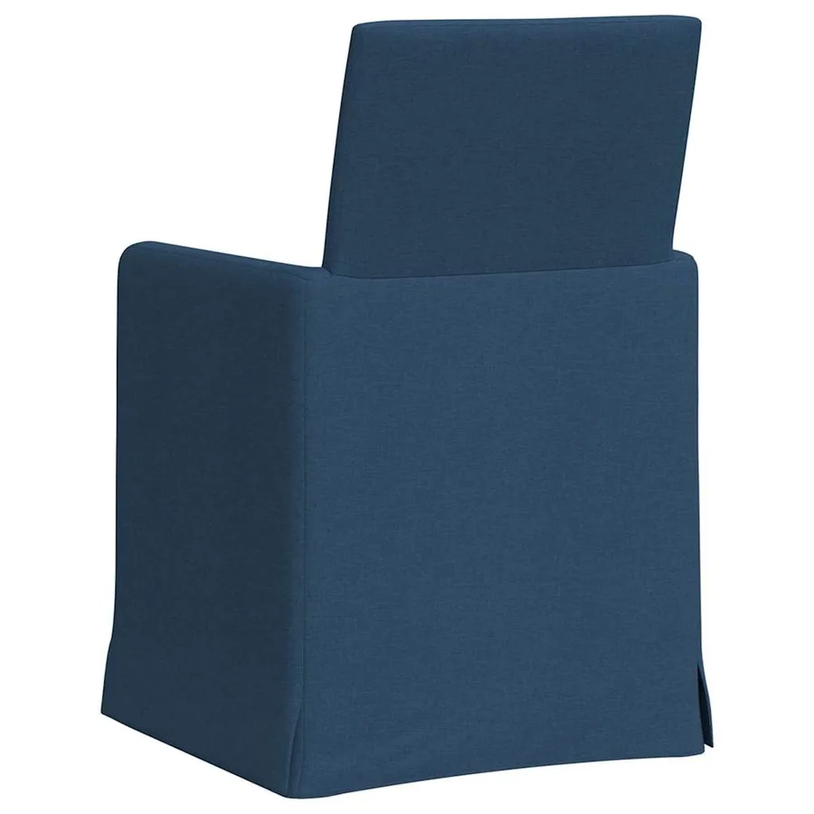 Chaises de salle à manger 2 pcs Bleu 57 x 67 x 95 cm tissu - 6