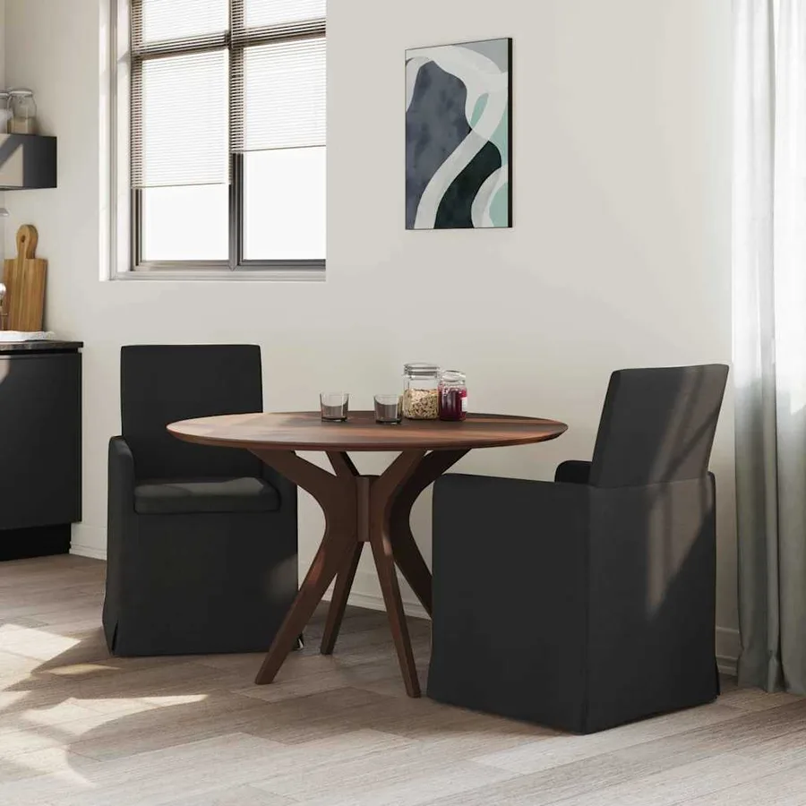 Chaises de salle à manger 2 pcs Noir 57 x 67 x 95 cm tissu - 3