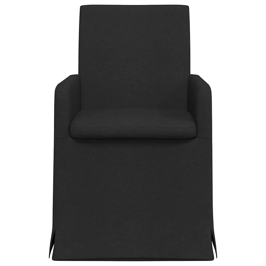 Chaises de salle à manger 2 pcs Noir 57 x 67 x 95 cm tissu - 4