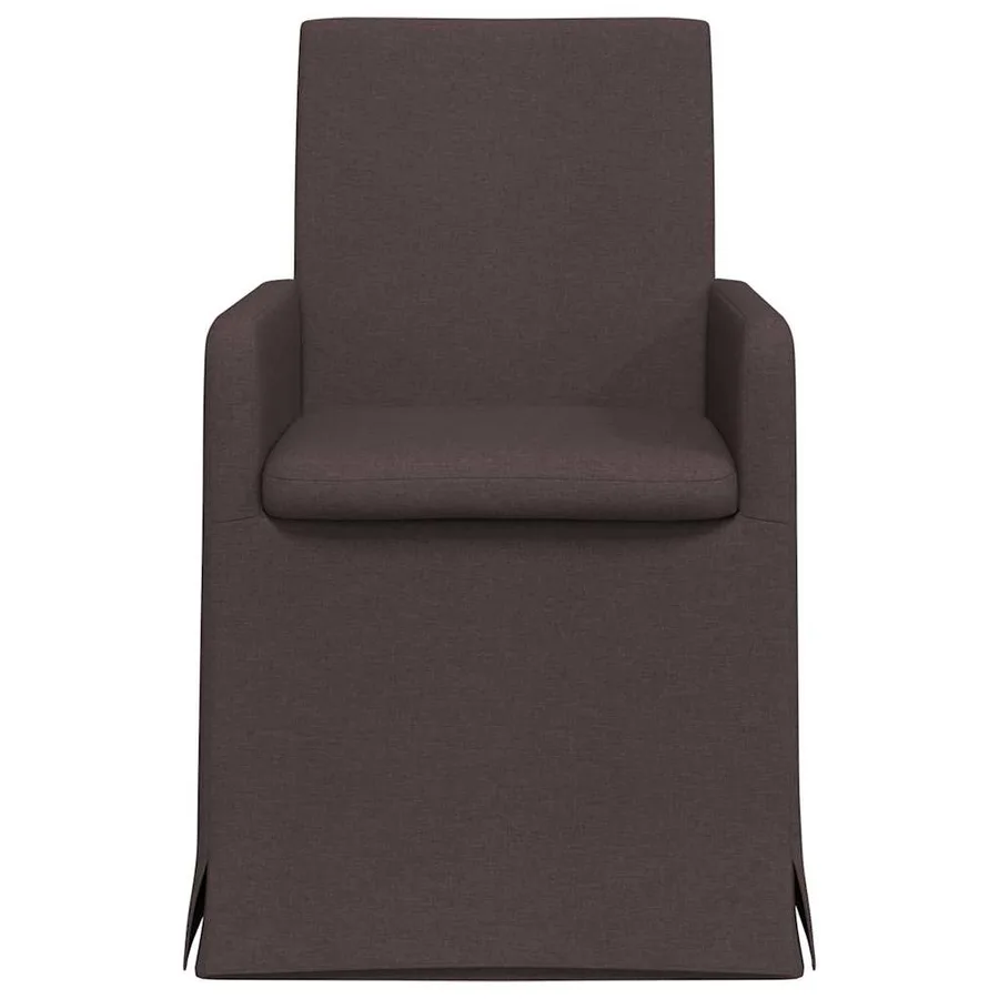 Chaises de salle à manger 2 pcs Marron foncé 57 x 67 x 95 cm - 4