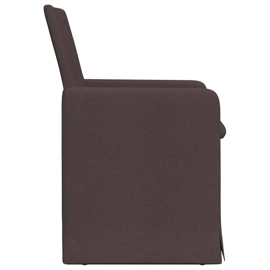 Chaises de salle à manger 2 pcs Marron foncé 57 x 67 x 95 cm - 5