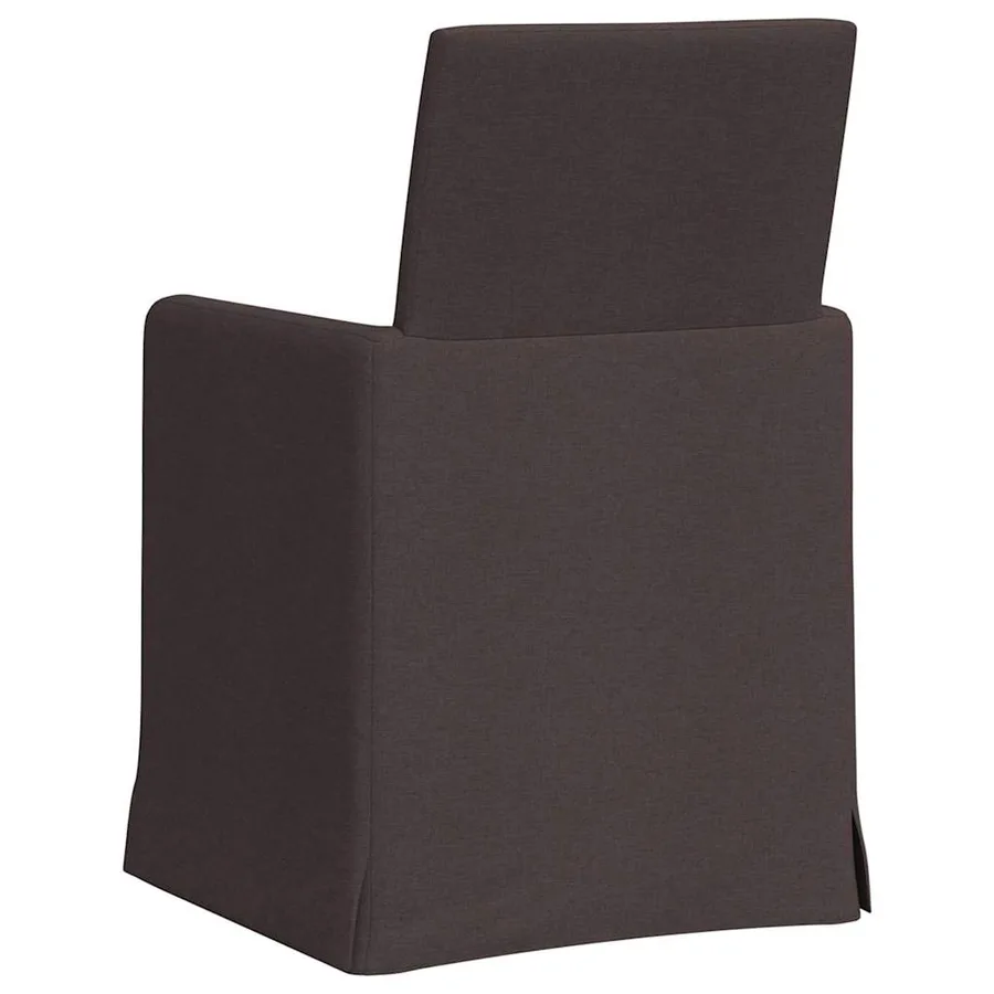 Chaises de salle à manger 2 pcs Marron foncé 57 x 67 x 95 cm - 6
