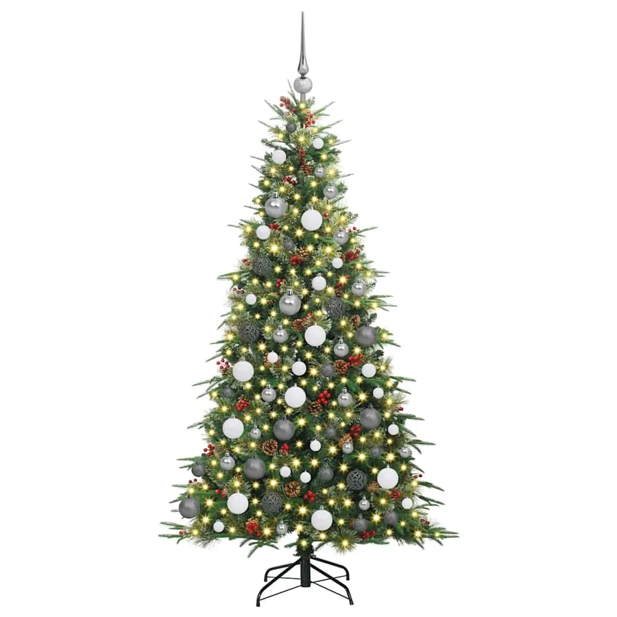 Sapin de Noël Artificiel à Branches Articulées Vert 180 cm - 3