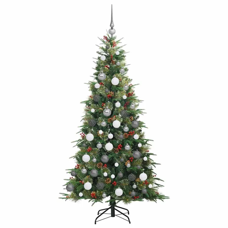 Sapin de Noël Artificiel à Branches Articulées Vert 180 cm - 5