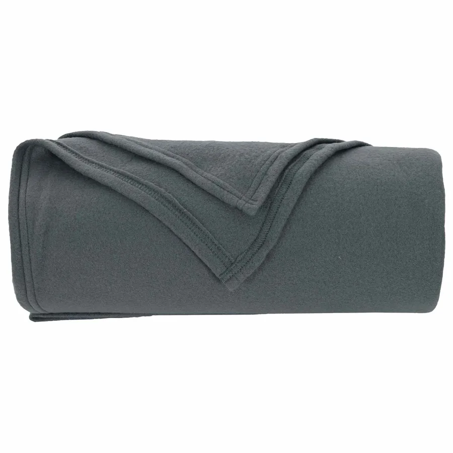 Couvertures à jeter 6 pcs Gris foncé 200 x 150 cm Toison - 5