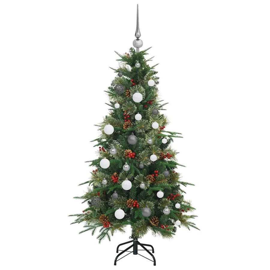 Sapin de Noël Artificiel à Branches Articulées Vert 150 cm - 5