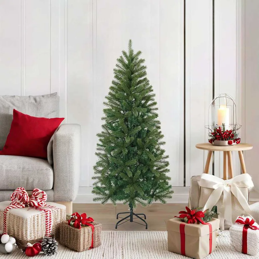 Sapin de Noël artificiel Vert 120 cm PVC, PE et acier