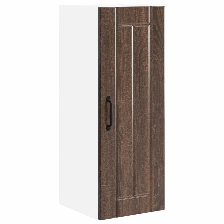 Meuble mural LUCCA Chêne brun 30 x 31 x 80 cm Bois d'ingénierie - 2