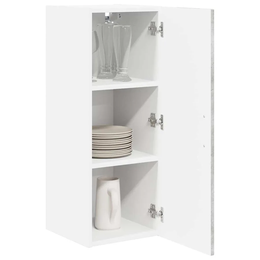 Meuble mural LUCCA 2 pcs Gris béton 30 x 31 x 80 cm - 3