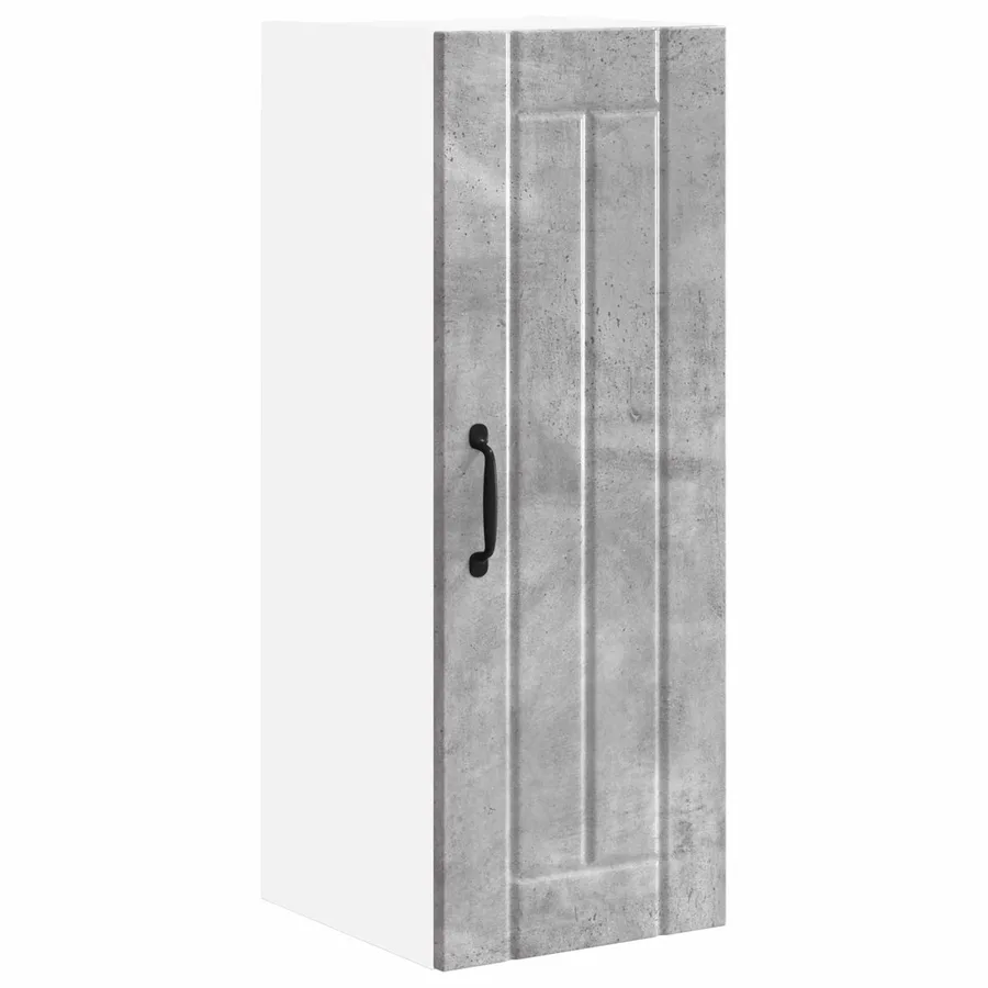 Meuble mural LUCCA 2 pcs Gris béton 30 x 31 x 80 cm - 5