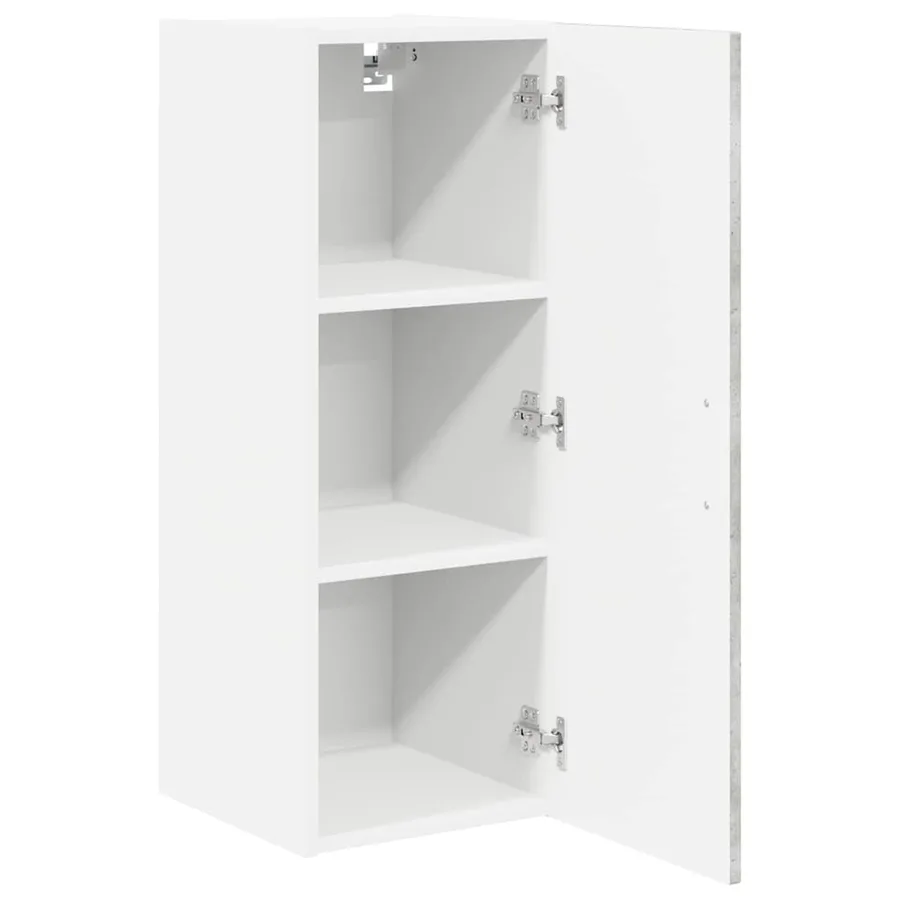 Meuble mural LUCCA 2 pcs Gris béton 30 x 31 x 80 cm - 6