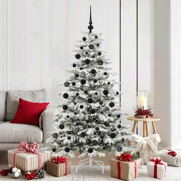 Sapin de Noël Artificiel à Branches Articulées Blanc 180 cm