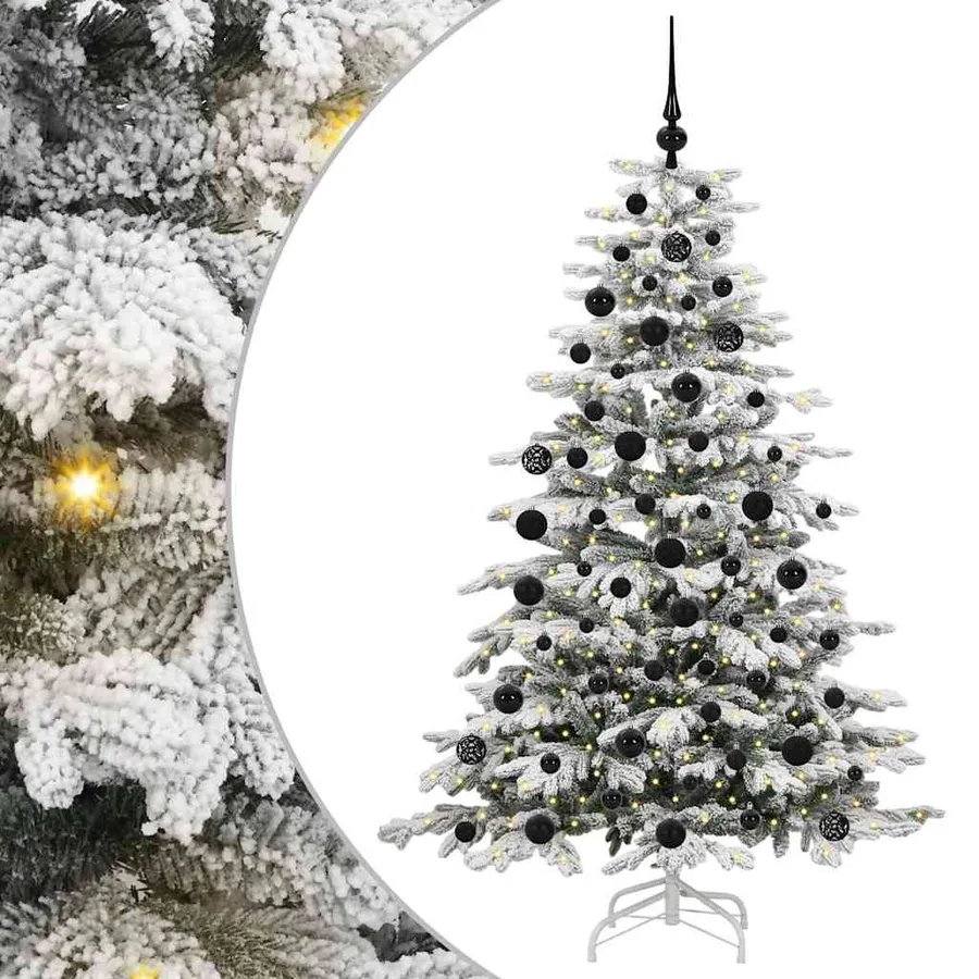 Sapin de Noël Artificiel à Branches Articulées Blanc 180 cm - 2