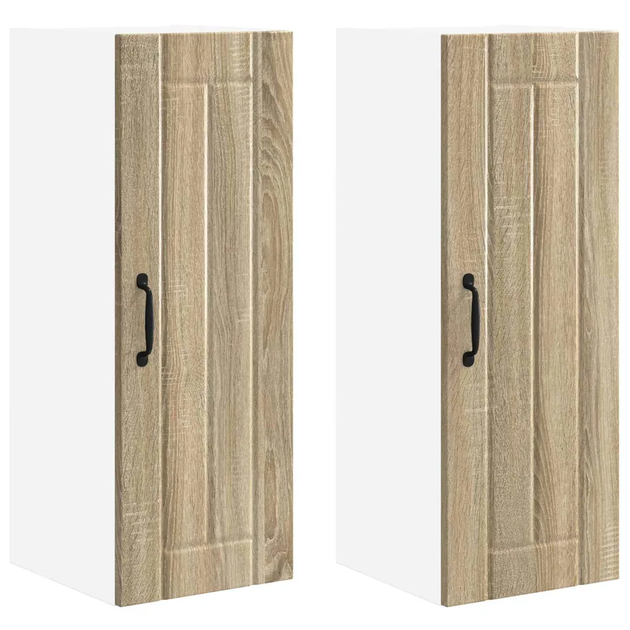 Meuble mural LUCCA 2 pcs Chêne Sonoma 30 x 31 x 80 cm - 2