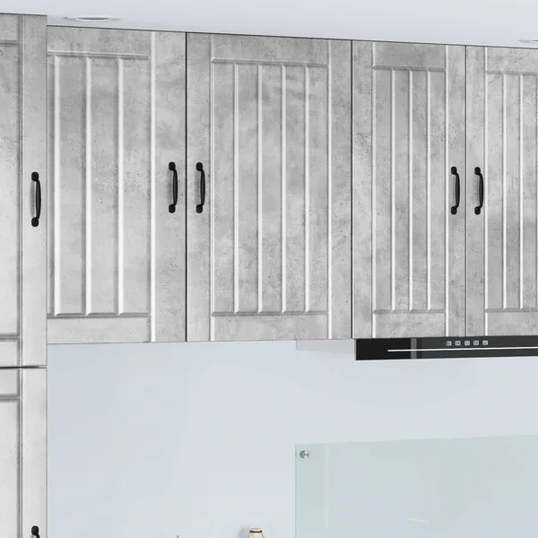 Meuble mural LUCCA Gris béton 50 x 31 x 80 cm Bois d'ingénierie