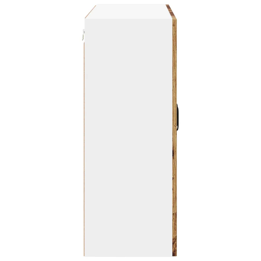 Cabinet en verre mural LUCCA Bois ancien 80 x 31 x 80 cm - 7