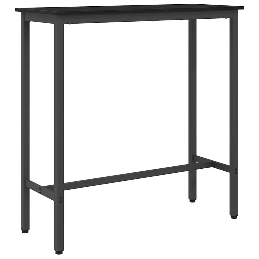 table Chêne noir 100 x 40 x 100,5 cm Bois d'ingénierie et acier - 7