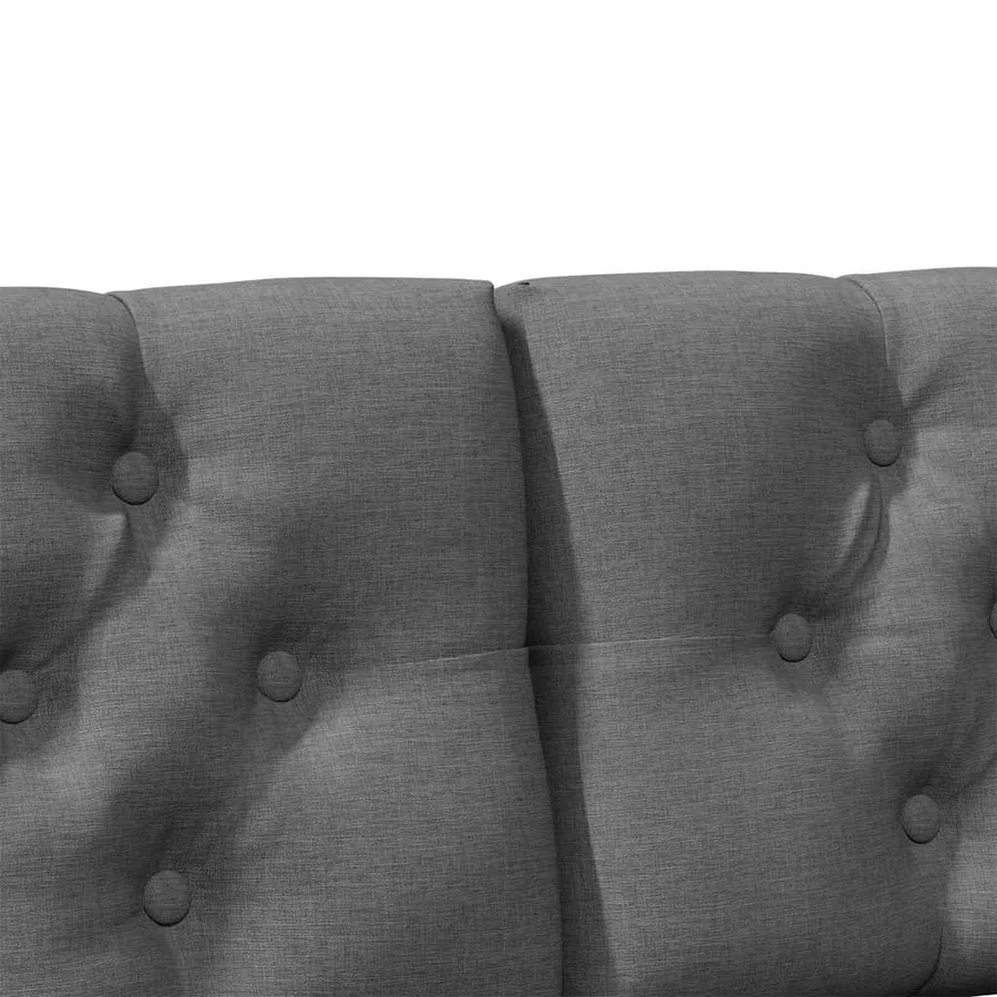 Tête de lit capitonnée Gris foncé 150 cm Pin massif - 7