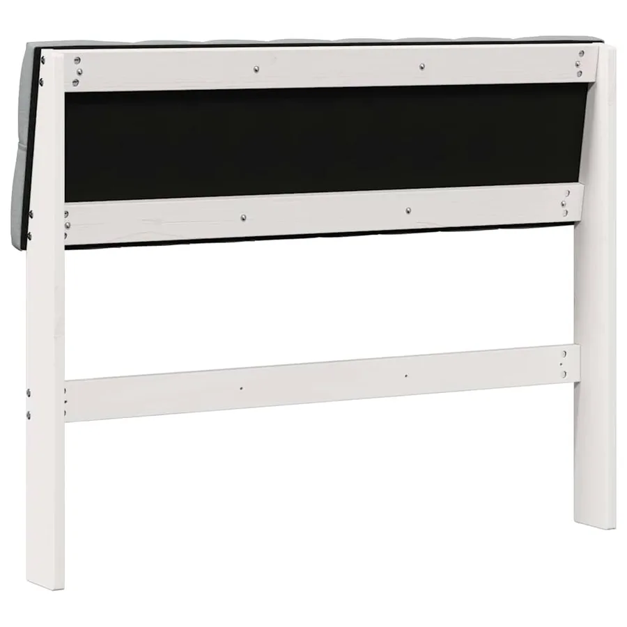 Tête de lit capitonnée Gris clair 100 cm Pin massif - 6