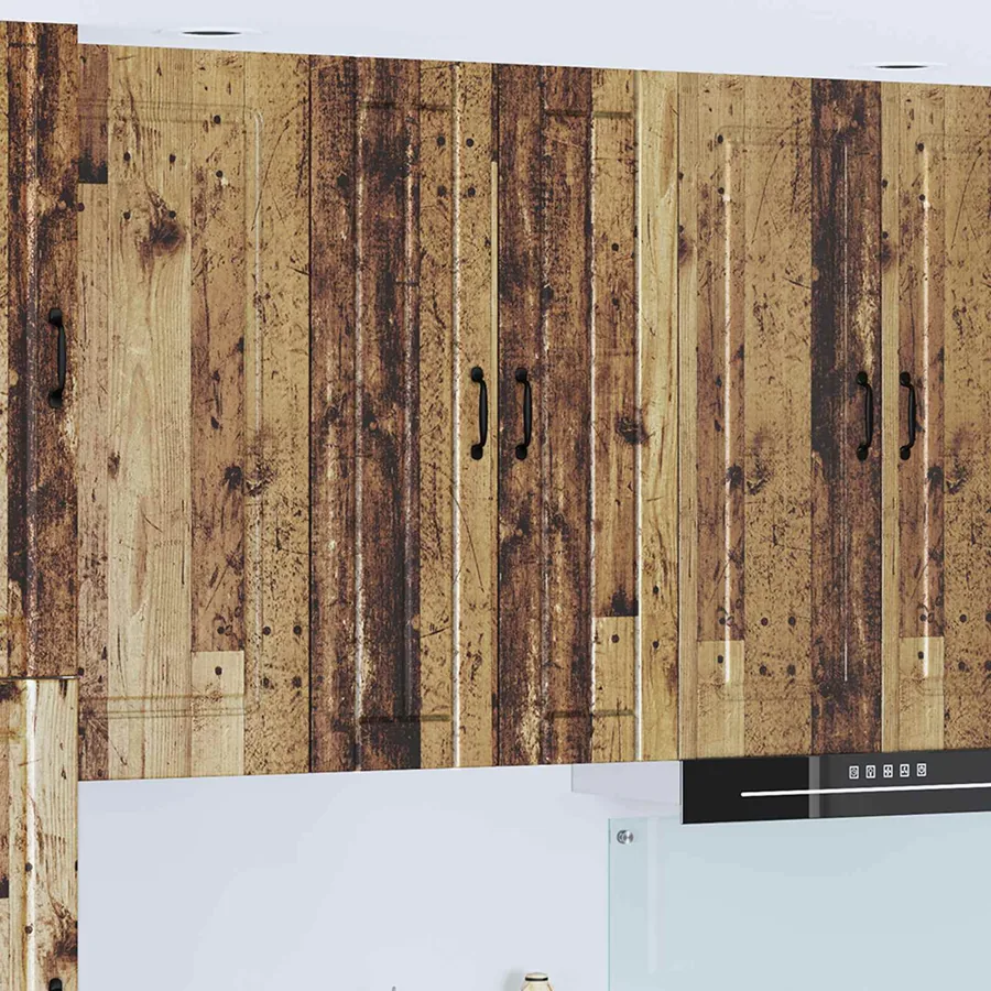 Meuble mural LUCCA Bois ancien 60 x 31 x 100 cm