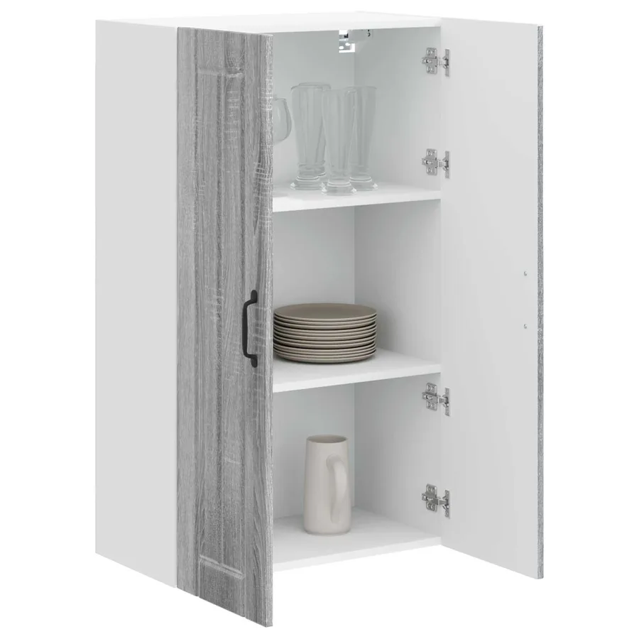 Meuble mural LUCCA Sonoma gris 60 x 31 x 100 cm - 3