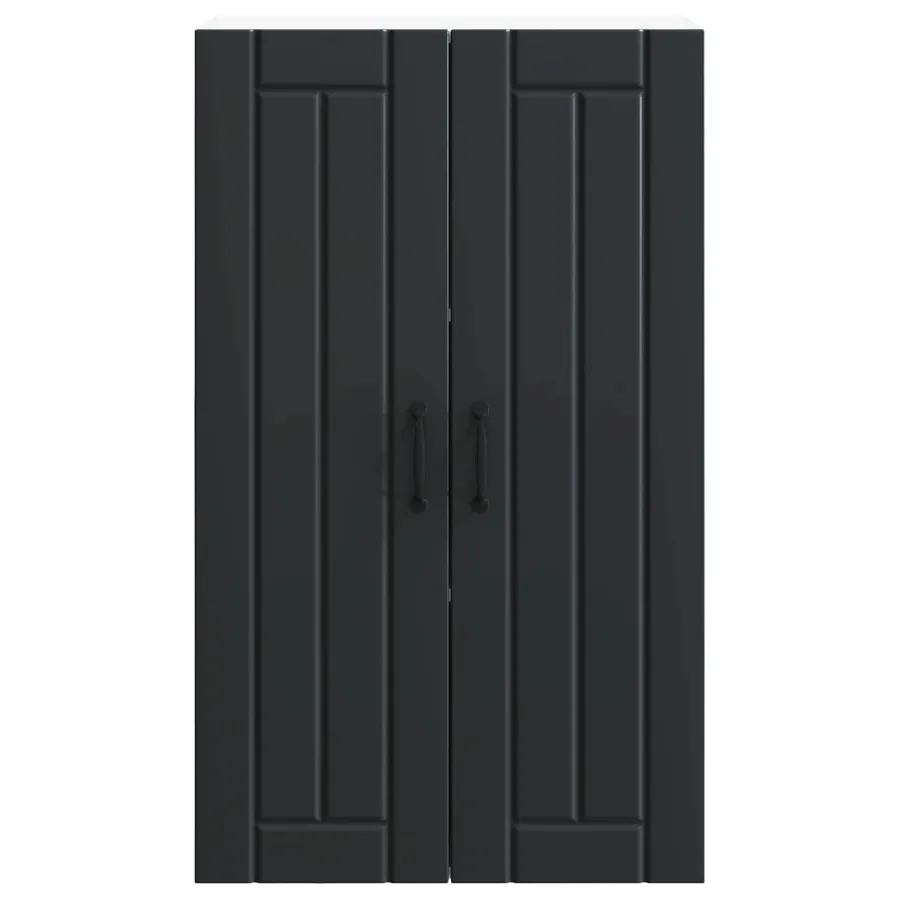Meuble mural LUCCA Noir 60 x 31 x 100 cm Bois d'ingénierie - 6